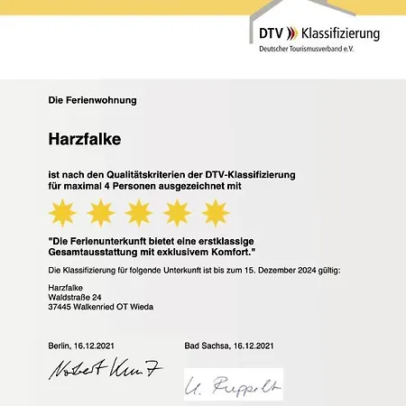 Harzfalke - Ankommen Und Wohlfuehlen. *