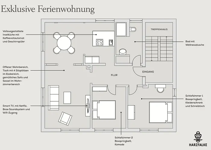 شقة Harzfalke - Ankommen Und Wohlfuehlen. Wieda