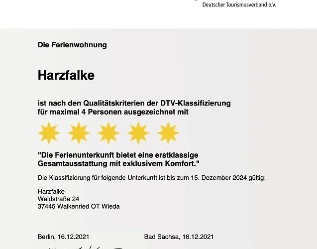 Harzfalke - Ankommen Und Wohlfuehlen. *